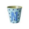 Rice RICE - N - Middelgroot Beker - Stars Soft Blue