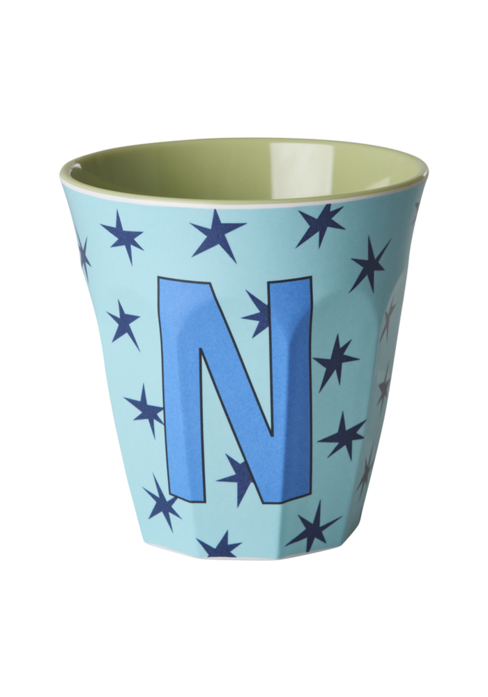 RICE - N - Middelgroot Beker - Stars Soft Blue