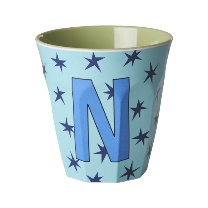 RICE - N - Middelgroot Beker - Stars Soft Blue