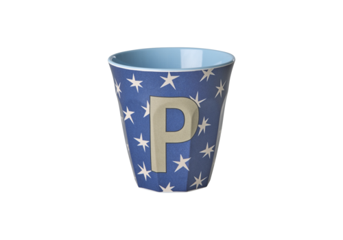 Rice P - Middelgroot Beker - Stars Dark Blue - RICE
