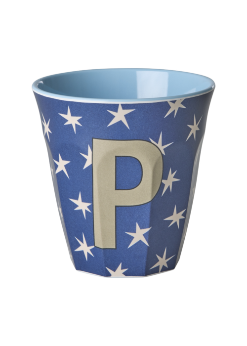 RICE P - Middelgroot Beker - Stars Dark Blue - RICE