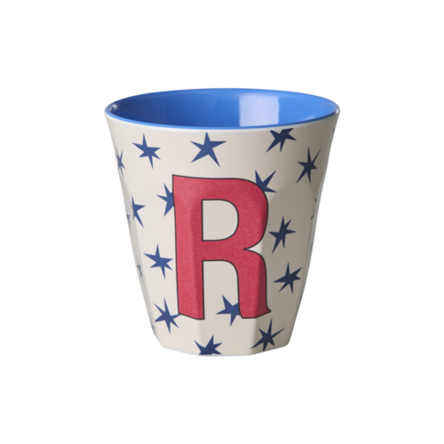 R - Middelgroot Beker - Stars Cream - RICE 