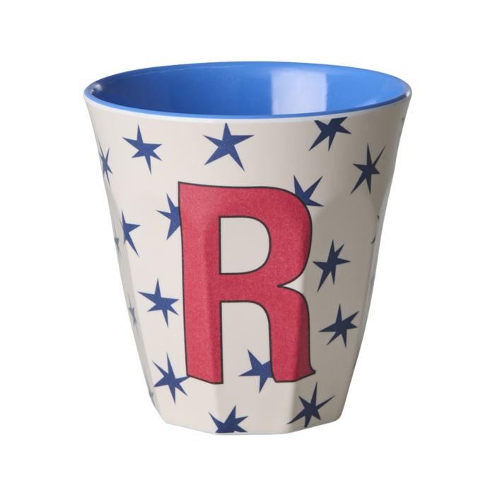 RICE - R - Middelgroot Beker - Stars Cream