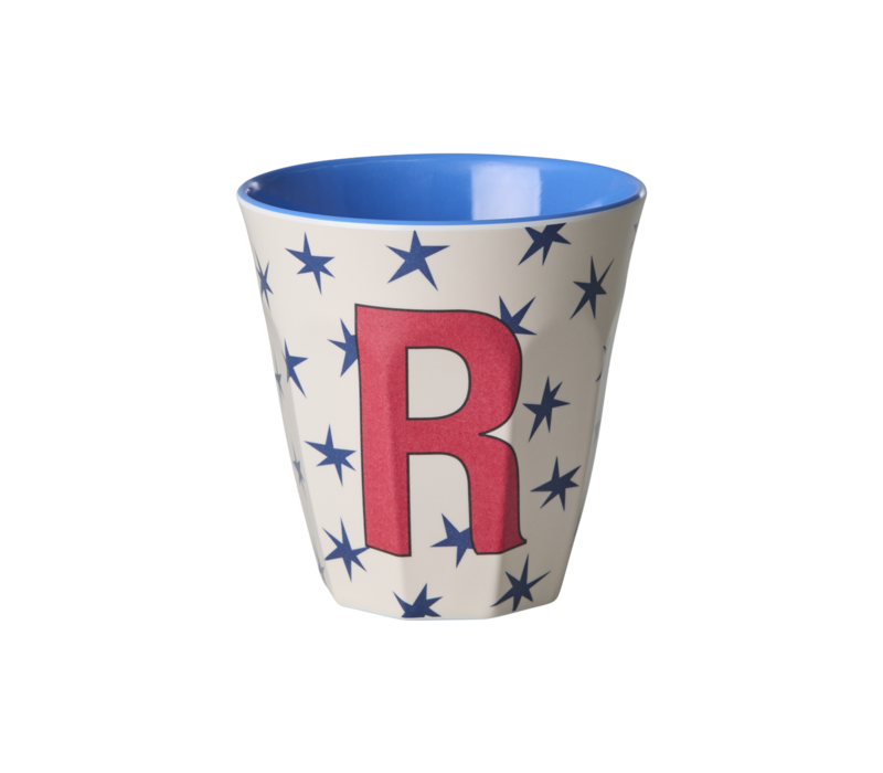 RICE - R - Middelgroot Beker - Stars Cream
