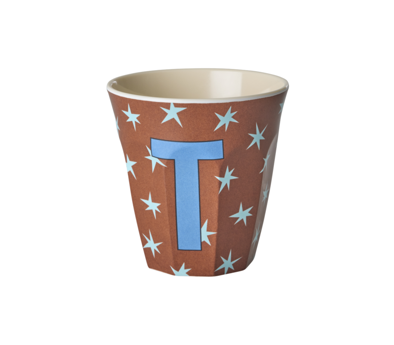 RICE - T - Middelgroot Beker - Stars Brown