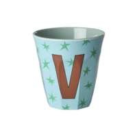 RICE - V - Middelgroot Beker - Stars Soft Blue