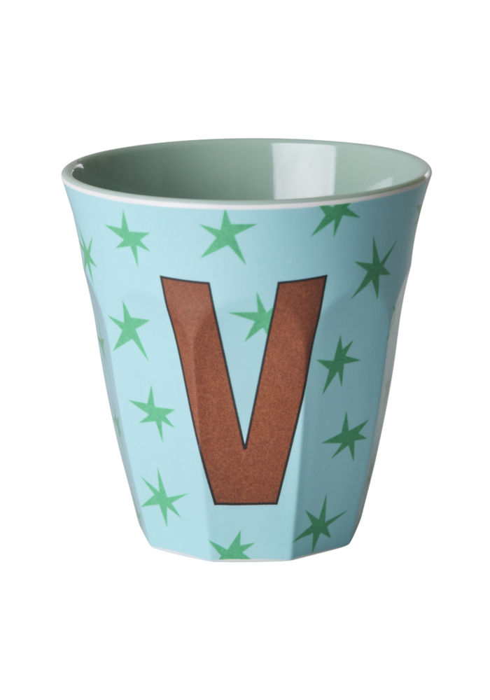RICE - V - Middelgroot Beker - Stars Soft Blue