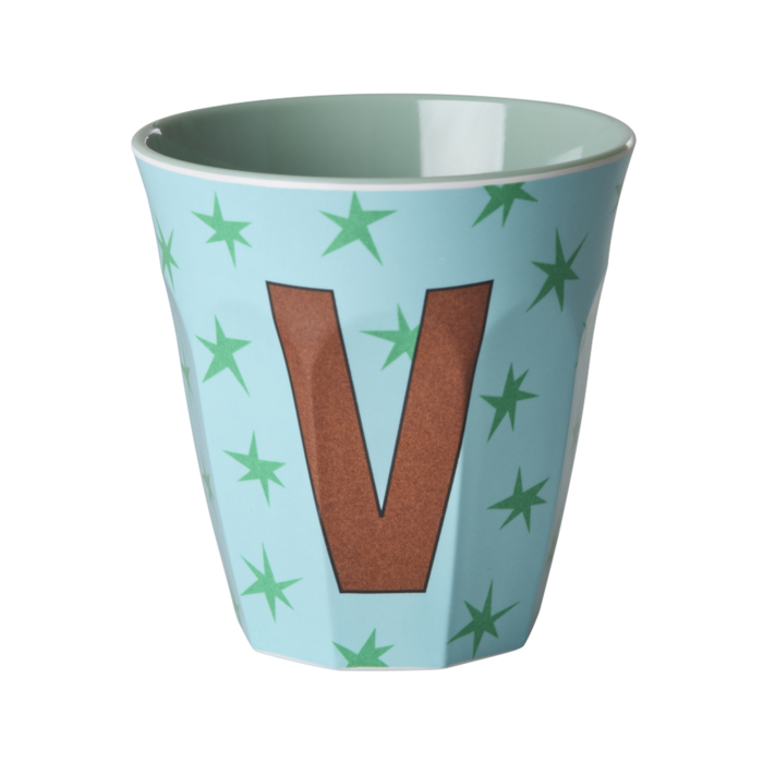 RICE - V - Middelgroot Beker - Stars Soft Blue