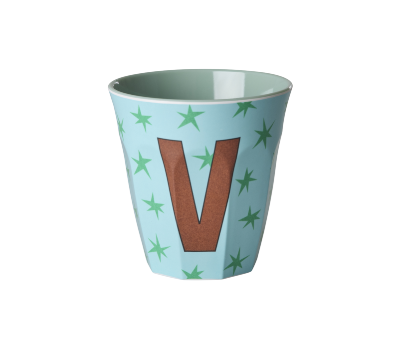 RICE - V - Middelgroot Beker - Stars Soft Blue