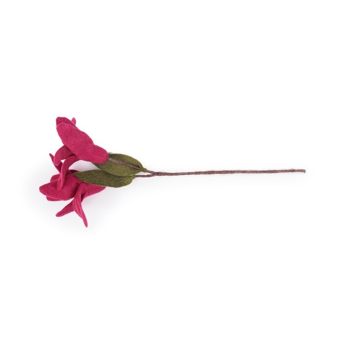 Sjaal met een Verhaal - Tak Lelie Burgundy