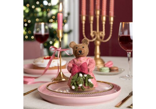 Sjaal met Verhaal Decoratie Beer Mistletoe Dreams - Sjaal met een Verhaal