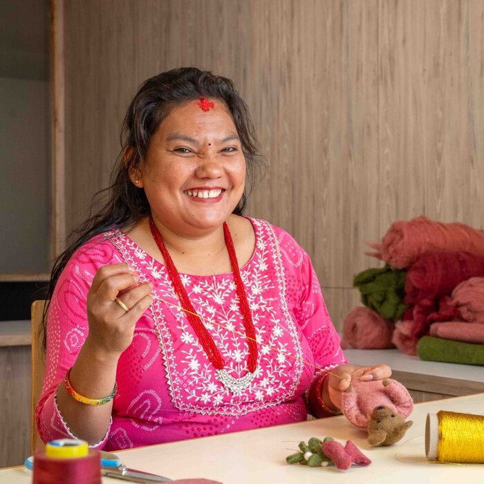 Sjaal met een Verhaal - Decoratie Beer Mistletoe Dreams