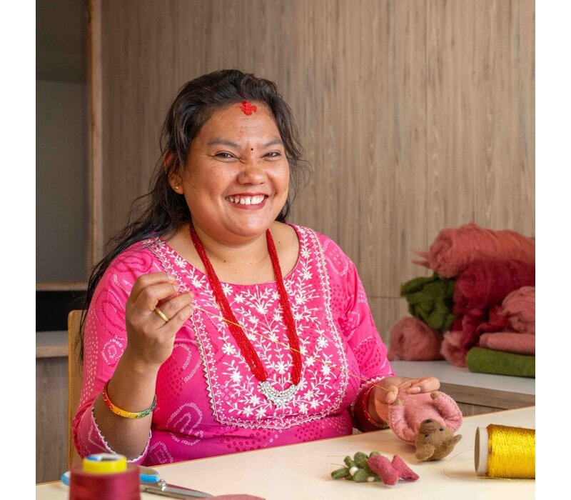 Sjaal met een Verhaal - Decoratie Beer Mistletoe Dreams