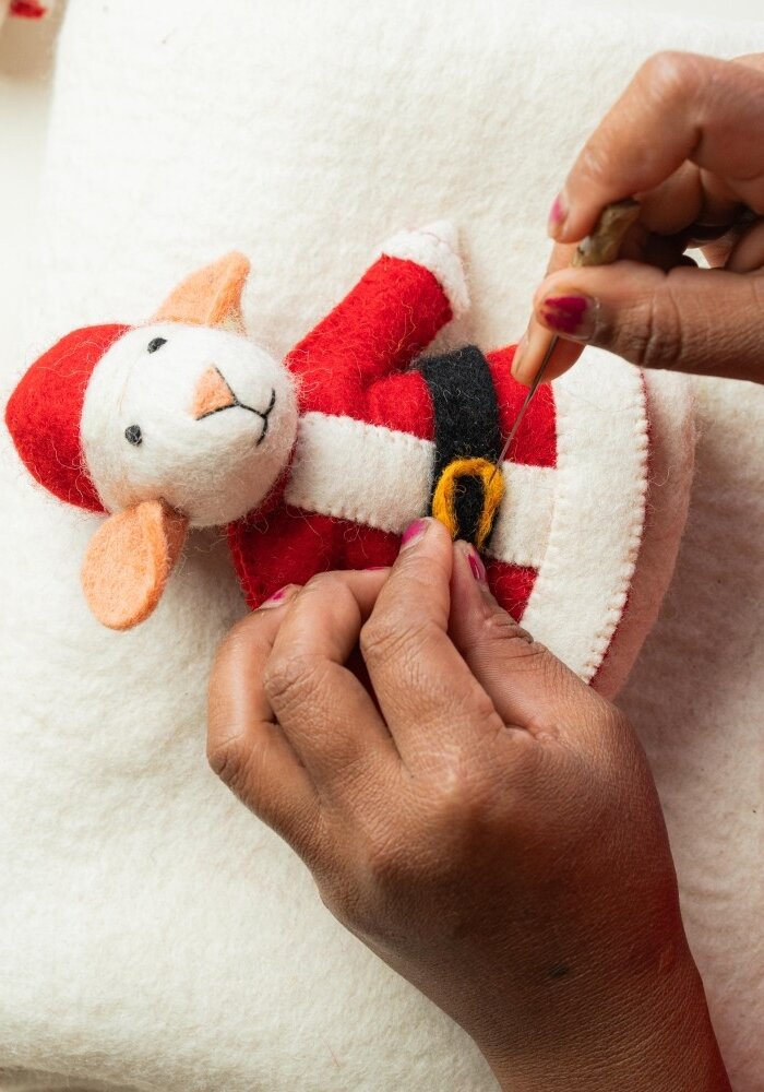 Sjaal met een Verhaal - Decoratie Muis Kerstmuis