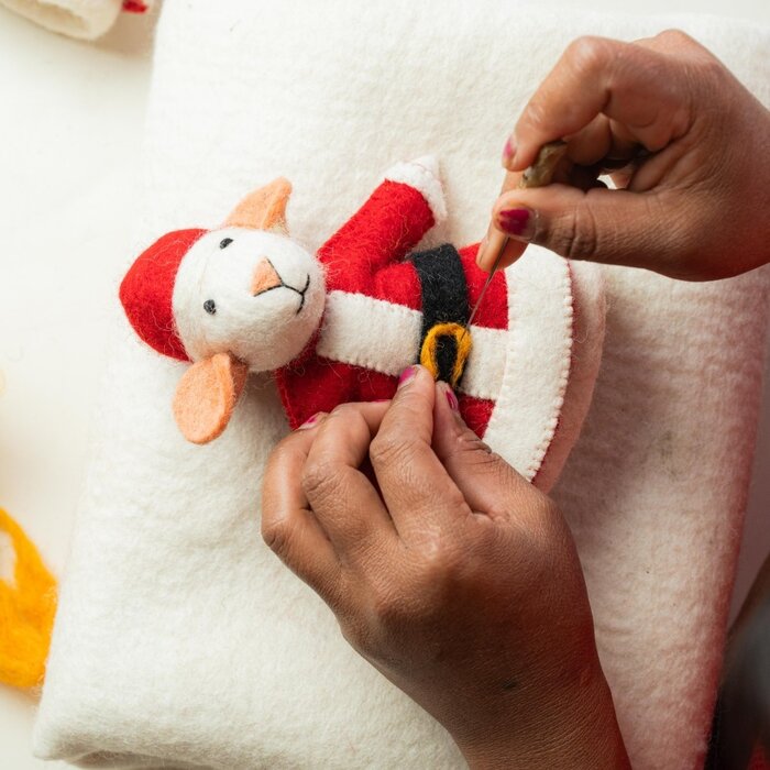 Sjaal met een Verhaal - Decoratie Muis Kerstmuis