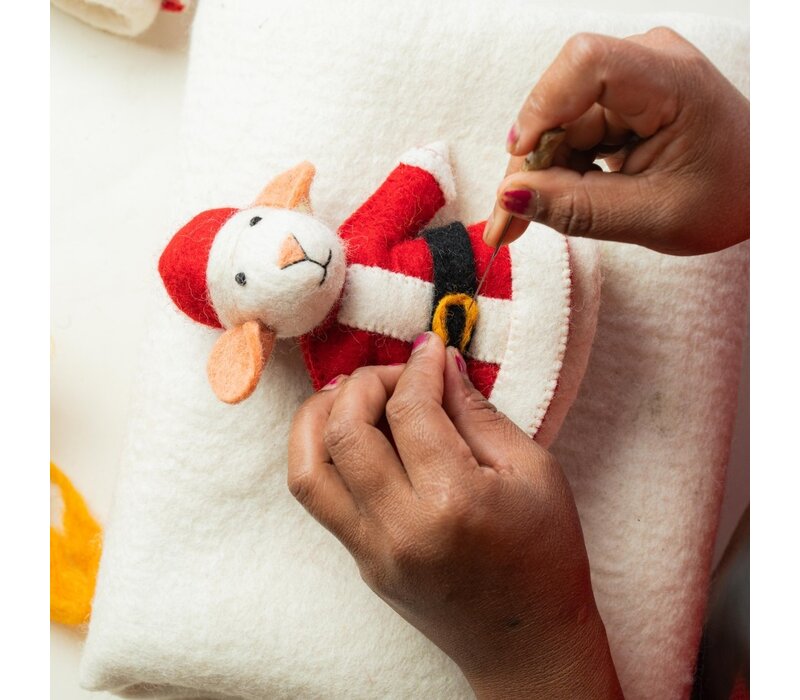 Sjaal met een Verhaal - Decoratie Muis Kerstmuis