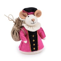 Sjaal met een Verhaal - Decoratie Muis Pietermuis Fuchsia