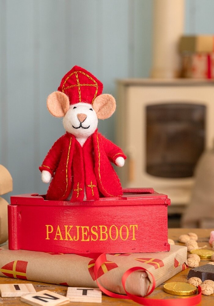 Sjaal met een Verhaal - Decoratie Muis Sintermuis