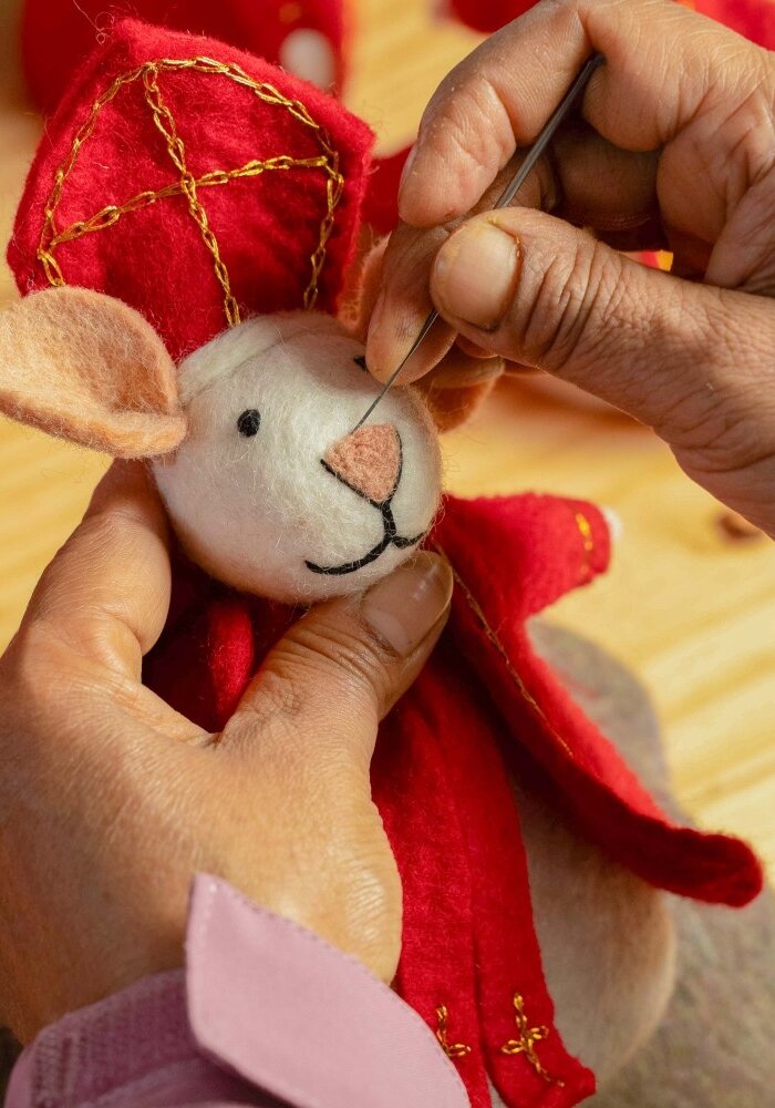 Sjaal met een Verhaal - Decoratie Muis Sintermuis