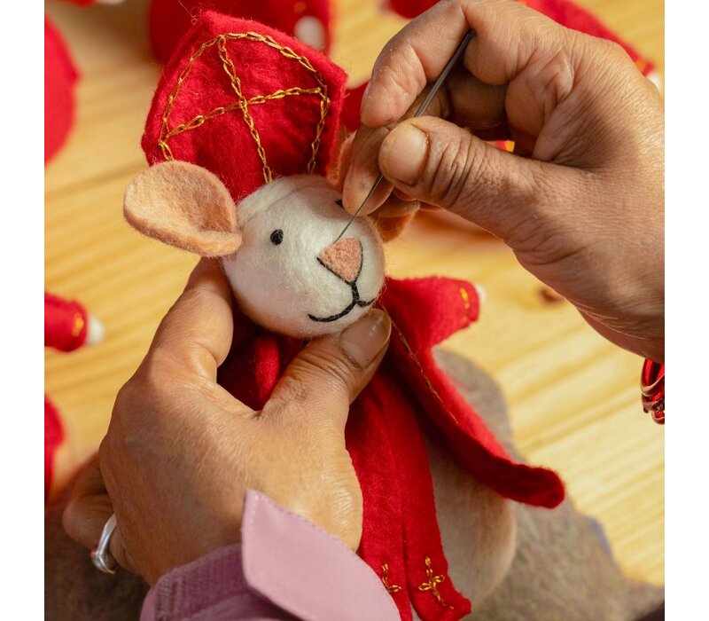 Sjaal met een Verhaal - Decoratie Muis Sintermuis