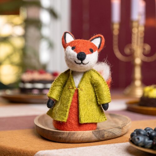 Decoratie Vos Indian Summer Lichtgroen - Sjaal met een Verhaal 