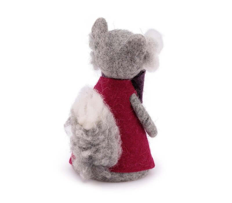 Sjaal met een Verhaal - Decoratie Wolf Indian Summer Burgundy