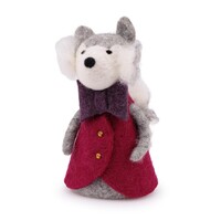 Sjaal met een Verhaal - Decoratie Wolf Indian Summer Burgundy