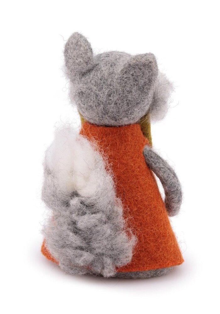 Sjaal met een Verhaal - Decoratie Wolf Indian Summer Cognac