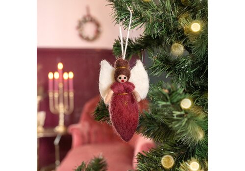 Sjaal met Verhaal Hanger Engeltje Cyclaam - Sjaal met een Verhaal