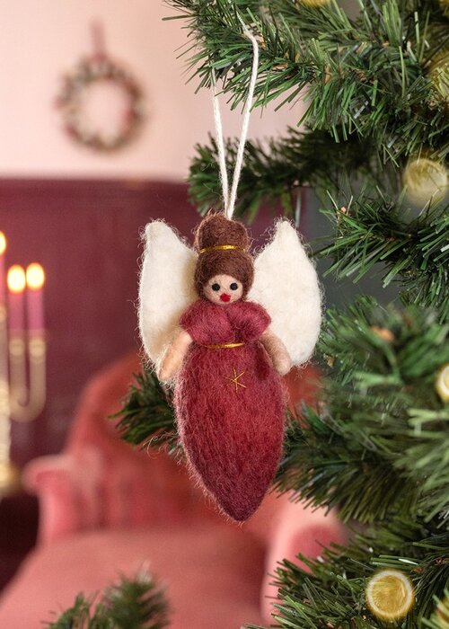 Sjaal met Verhaal Hanger Engeltje Cyclaam - Sjaal met een Verhaal