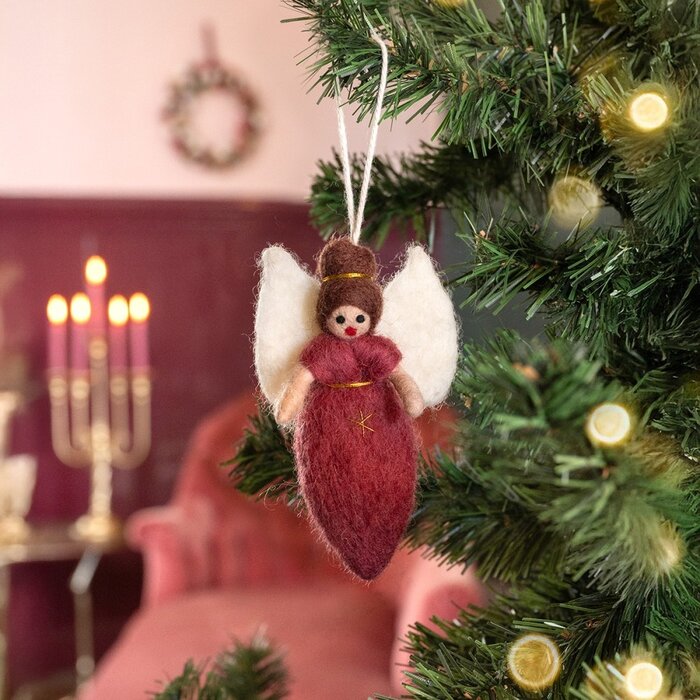 Sjaal met Verhaal Hanger Engeltje Cyclaam - Sjaal met een Verhaal