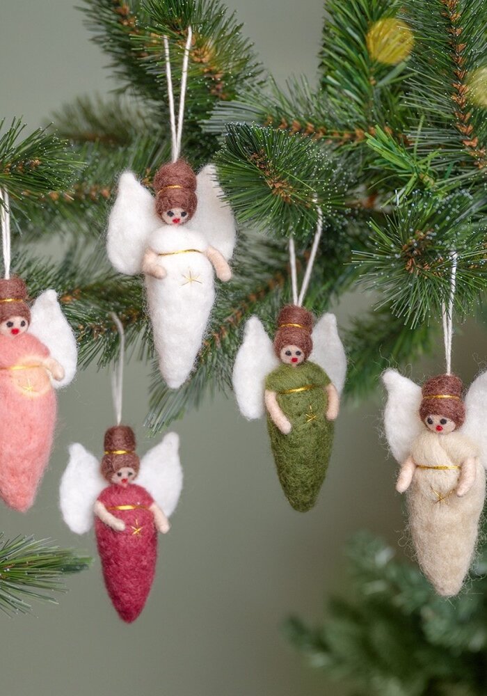 Sjaal met een Verhaal - Hanger Engeltje Cyclaam