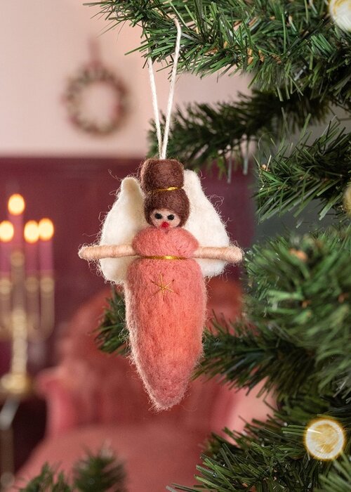 Sjaal met Verhaal Hanger Engeltje Oudroze - Sjaal met een Verhaal