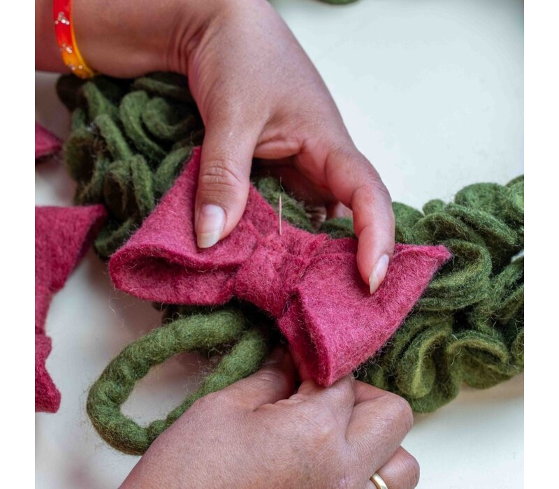 Sjaal met een Verhaal - Krans Eucalyptus met Strik