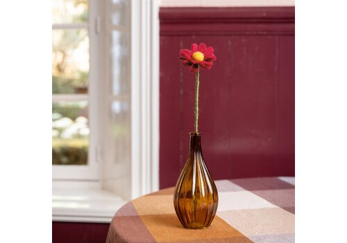 Sjaal met een Verhaal Herfst Margrietje Bordeaux - Sjaal met een Verhaal