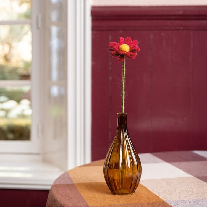 Sjaal met een Verhaal - Herfst Margrietje Bordeaux