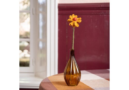 Sjaal met Verhaal Herfst Margrietje Okergeel - Sjaal met een Verhaal