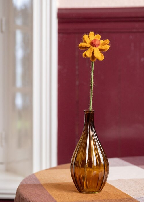 Sjaal met Verhaal Herfst Margrietje Okergeel - Sjaal met een Verhaal