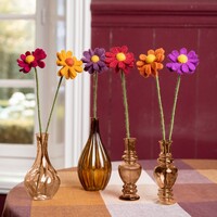 Sjaal met een Verhaal - Herfst Margrietje Cognac