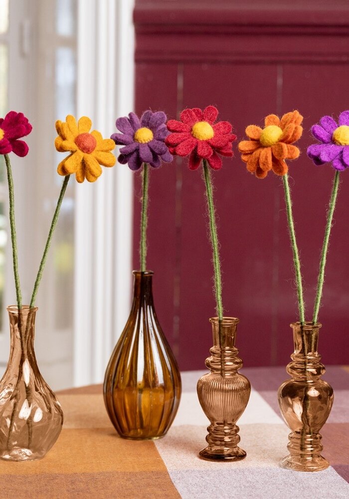 Sjaal met een Verhaal - Herfst Margrietje Cognac