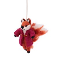 Sjaal met een Verhaal - Hanger Vos Indian Summer Burgundy