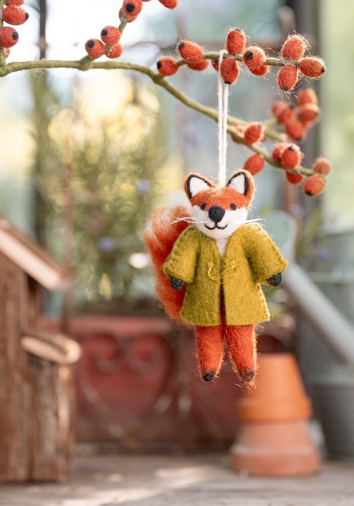 Sjaal met een Verhaal - Hanger Vos Indian Summer Lichtgroen