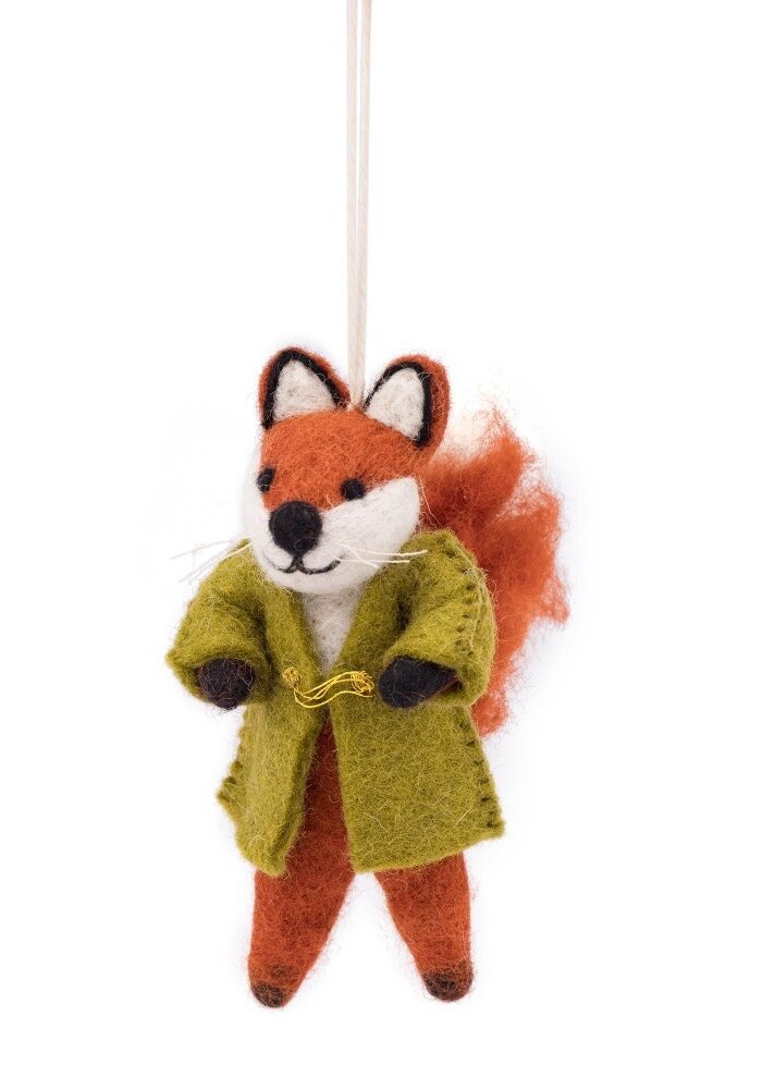 Sjaal met een Verhaal - Hanger Vos Indian Summer Lichtgroen