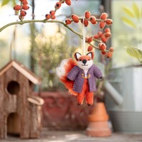 Sjaal met een Verhaal - Hanger Vos Indian Summer Paars