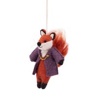 Sjaal met een Verhaal - Hanger Vos Indian Summer Paars