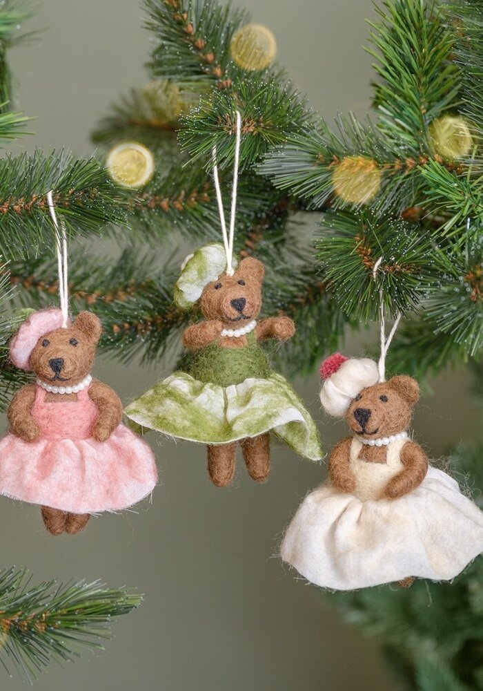 Sjaal met een Verhaal - Hanger Mevrouw Beer Oudroze