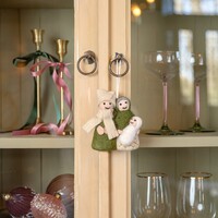 Sjaal met een Verhaal - Hanger Jozef & Maria Mistletoe Groen-Creme