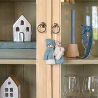 Sjaal met een Verhaal - Hanger Jozef & Maria IJsblauw-Wit