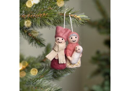 Sjaal met Verhaal Hanger Jozef & Maria Cyclaam-Oudroze - Sjaal met een Verhaal