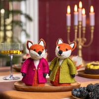 Sjaal met een Verhaal - Decoratie Vos Indian Summer Burgundy